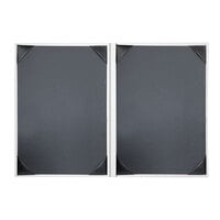 H. Risch, Inc. HAR-2V Harley 5 1/2" x 8 1/2" Customizable White 2 View Menu Cover
