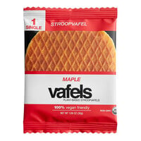 Vafels Individually Wrapped Vegan Maple Stroopwafel 12-Count 1.06 oz. - 12/Case