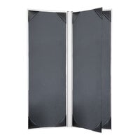 H. Risch, Inc. HAR-4V Harley 4 1/4" x 14" Customizable White 4 View Menu Cover