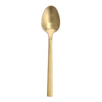 Fortessa Arezzo Brushed Gold 7" 18/10 Stainless Steel Extra Heavy Weight Teaspoon - 12/Case