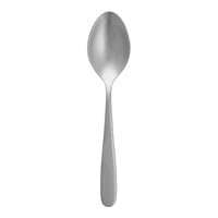 Fortessa Grand City Sand Blasted 7 15/16" 18/10 Stainless Steel Extra Heavy Weight Tablespoon / Serving Spoon - 12/Case