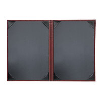 H. Risch, Inc. HAR-2V Harley 5 1/2" x 8 1/2" Customizable Wine 2 View Menu Cover