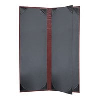 H. Risch, Inc. HAR-4V Harley 4 1/4" x 14" Customizable Wine 4 View Menu Cover