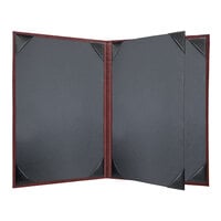 H. Risch, Inc. HAR-4V Harley 5 1/2" x 8 1/2" Customizable Wine 4 View Menu Cover