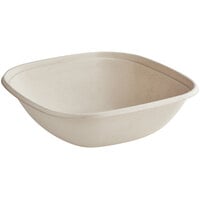 World Centric 48 oz. No PFAS Added Compostable Square Fiber Bowl - 400/Case