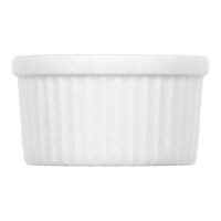 Bauscher by BauscherHepp Luzifer 5.1 oz. Bright White Round Fluted Porcelain Ramekin - 36/Case