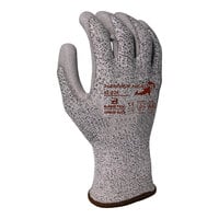 Armor Guys Basetek Hammer Head 5 Salt and Pepper Level A5 HDPE Gloves with Gray Polyurethane Palm Coating