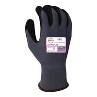 Armor Guys Extraflex Gray 15 Gauge Gloves with Black HCT Microfoam Nitrile Palm Coating