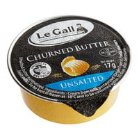 Le Gall Unsalted Churned Butter Portion Cup 17 Grams - 48/Case