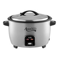 Avantco RCB46 46 Cup (23 Cup Raw) Electric Rice Cooker / Warmer with Removable Lid - 120V, 1550W