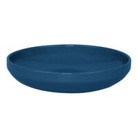 Front of the House Bevel 11 oz. Lapis Round Porcelain Bowl - 12/Case