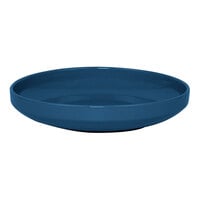 Front of the House Bevel 38 oz. Lapis Round Porcelain Bowl - 4/Case