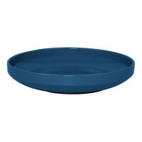 Front of the House Bevel 21 oz. Lapis Round Porcelain Bowl - 6/Case