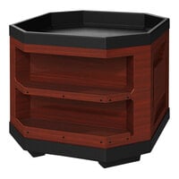 Borray Manufacturer Inc. 36 5/16" x 40 5/16" x 32 1/4" Cherry Plastic Orchard Bin with 2 Shelves