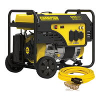 Champion Power Equipment 292 CC Gasoline Powered Portable Generator with Wheel Kit and 25' Extension Cord 201041 - 6,250 / 5,000W, 120/240V