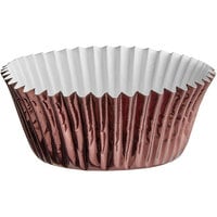 Enjay 2" x 1 1/4" Brown Foil Baking Cup - 510/Pack