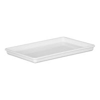 Cal-Mil Enamelware 13" x 9" x 1" White Melamine Serving Tray