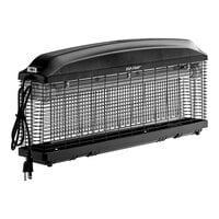 Lavex Zap N Trap Black Outdoor Insect Trap / Bug Zapper with 1 1/2 Acre Coverage - 120V, 36W