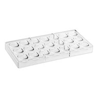 Pavoni Praline 21 Compartment Square Polycarbonate Candy Mold PC47FR - 1 1/16" x 1 1/16" x 1/2" Cavities