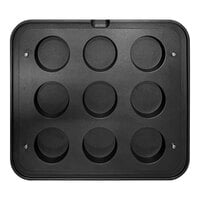 Pavoni PIASTRA29 9 Compartment Round Insert Plate for Cookmatic - 2 15/16" x 3/4" Cavities