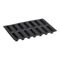 Pavoni Pavoflex 14 Compartment Domino Silicone Baking Mold PX4373S - 4 15/16" x 1 5/16" x 1 1/4" Cavities