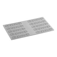 Pavoni Pavodecor 10 Compartment Circle Silicone Baking Mold PR006S - 4 3/4" x 15/16" x 1/16" Cavities