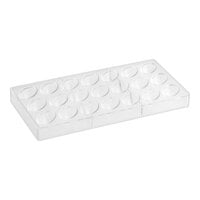 Pavoni Praline 21 Compartment Egg Polycarbonate Candy Mold PC42FR - 1 5/8" x 15/16" x 3/4" Cavities