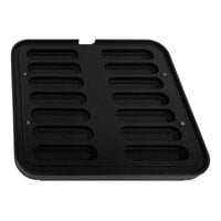 Pavoni PIASTRA38 14 Compartment Eclair Insert Plate for Cookmatic - 4 15/16" x 1 1/4" x 1 3/16" Cavities