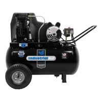 Industrial Air 20 Gallon Portable Horizontal Cast Iron Single-Stage Air Compressor with Cast Iron Pump IPA1882054 - 1.9 hp, 120V