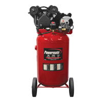 Powermate 30 Gallon Portable Vertical Steel Single-Stage Air Compressor PLA1683066 - 1.6 hp, 120V