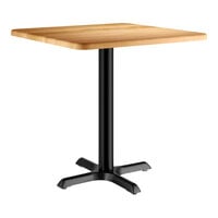 Lancaster Table & Seating 30" x 30" Square Thermo-Formed MDF Standard Height Table with Maple Finish