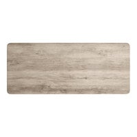 Lancaster Table & Seating 30" x 72" Rectangular Thermo-Formed MDF Table Top with Gray Wood Finish