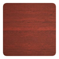 Lancaster Table & Seating Square Thermo-Formed MDF Table Top with Red Mahogany Finish