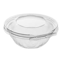 Inline Plastics Safe-T-Fresh 12 oz. Tamper-Resistant, Tamper-Evident Bowl with Hinged Dome Lid - 240/Case