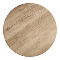 Lancaster Table & Seating Round Thermo-Formed MDF Table Top with Gray Wood Finish