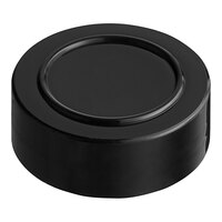 48/485 Black Induction-Lined Polypropylene Spice Cap - 1100/Case