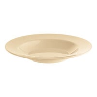 Acopa Foundations 16 oz. Tan Wide Rim Melamine Pasta Bowl - 12/Pack