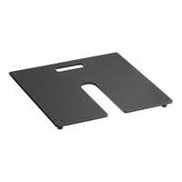 Lancaster Table & Seating 30 lb. Square Black Steel Stack Plate