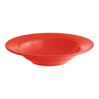 Acopa Foundations 8 oz. Orange Wide Rim Melamine Salad Bowl - 12/Pack