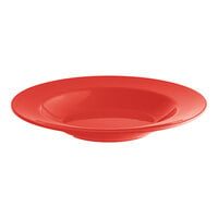 Acopa Foundations 16 oz. Orange Wide Rim Melamine Pasta Bowl - 12/Pack