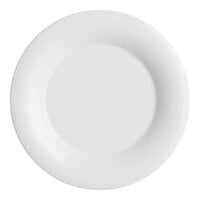 Acopa Foundations 10 5/8" White Wide Rim Melamine Plate - 12/Pack