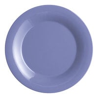 Acopa Foundations 10 5/8" Purple Wide Rim Melamine Plate - 12/Pack