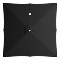 Lancaster Table & Seating 10' Square Black Umbrella Canopy for Cantilever Umbrellas