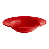 Acopa Foundations 8 oz. Red Wide Rim Melamine Salad Bowl - 12/Pack