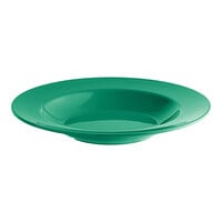 Acopa Foundations 16 oz. Green Wide Rim Melamine Pasta Bowl - 12/Pack