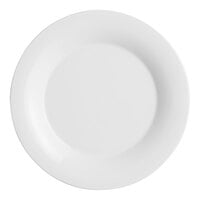 Acopa Foundations 11 3/4" White Wide Rim Melamine Plate - 12/Pack