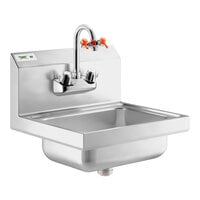 Regency 17" x 15" Wall Mounted Hand Sink with G1100 Eyewash Station