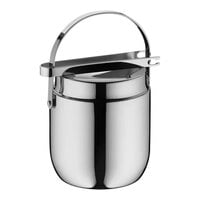 Hepp by BauscherHepp Neutral 5 13/16" x 6 3/8" Double Wall Stainless Steel Ice Bucket with Tongs 57.0038.6040