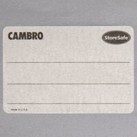Cambro 23SLINB250 250 Count StoreSafe 3 inch x 2 inch Blank Dissolvable Product Label Roll - 24/Case