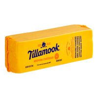 Tillamook Medium Yellow Cheddar Cheese 5 lb. Block - 2/Case